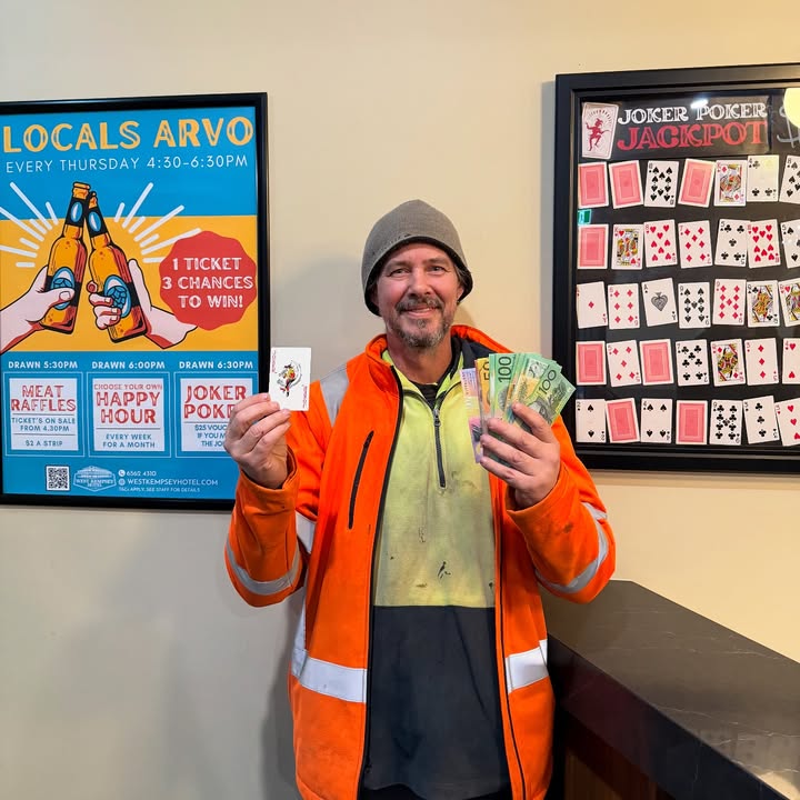 Featured image for “Thursday Joker Draw Winner: Local Arvo Fun at West Kempsey Hotel”