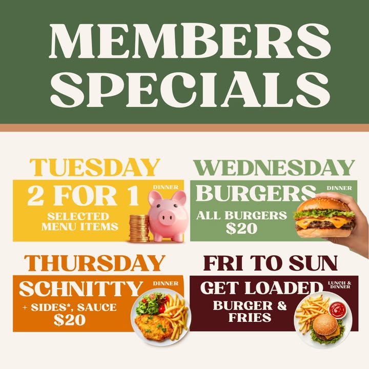 Featured image for “Weekly Member Specials at West Kempsey Hotel”