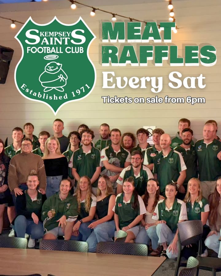Featured image for “Kempsey Saints Football Club Meat Raffles Every Saturday at West Kempsey Hotel”