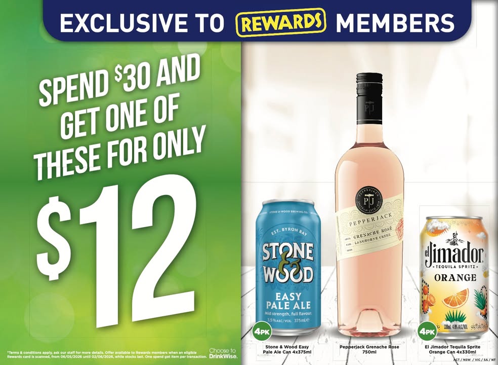 Featured image for “Spend $30 and Get a Bottle Shop Bargain at West Kempsey Hotel”