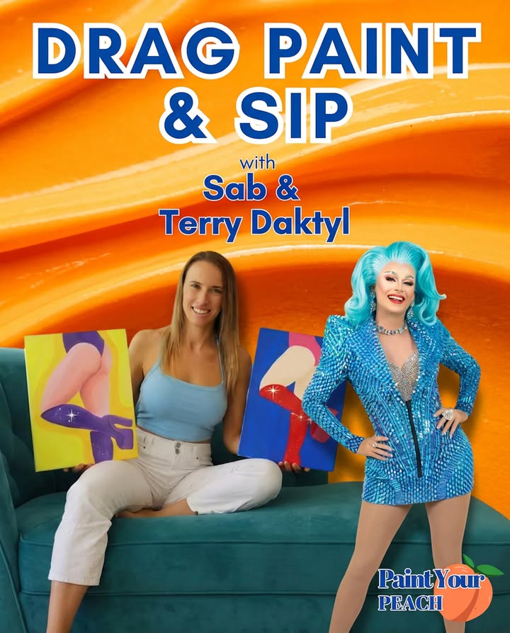 Featured image for “Drag Paint & Sip Night with Terry Daktyl at West Kempsey Hotel”