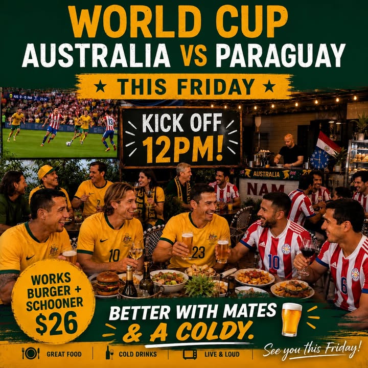 Featured image for “World Cup: Australia vs Paraguay Live at West Kempsey Hotel”