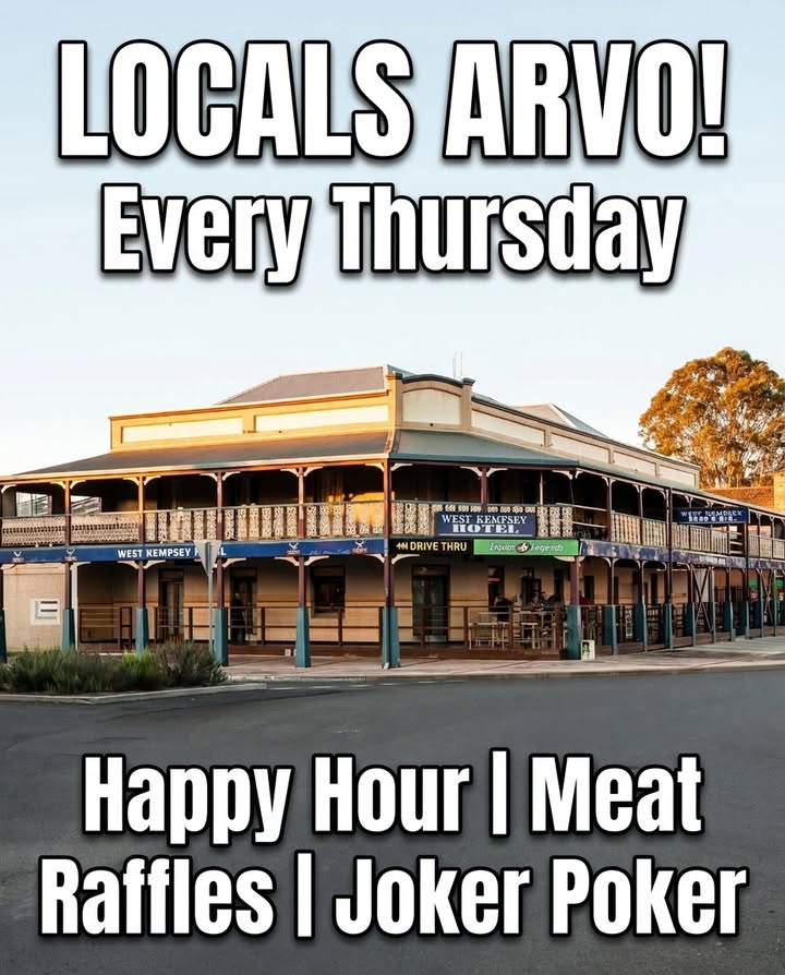 Featured image for “Locals Arvo Every Thursday at West Kempsey Hotel”