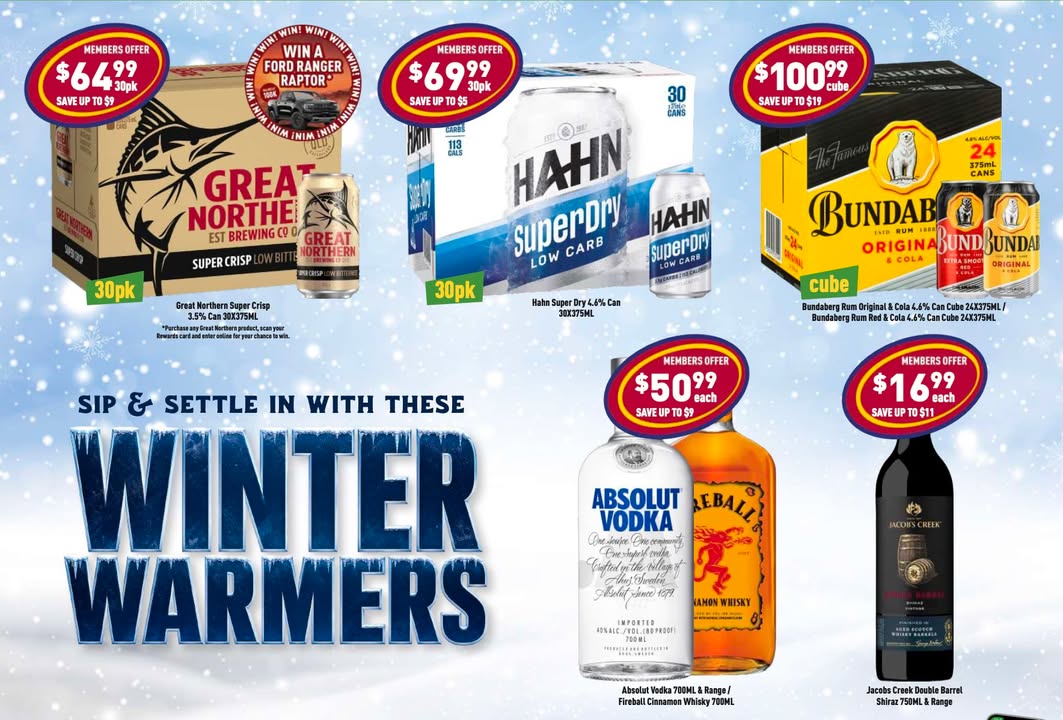Featured image for “Winter Warmers Catalogue Deals at West Kempsey Hotel Bottle Shop”